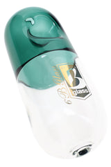 6B Glass Pill Steamroller pipe with colorful accent