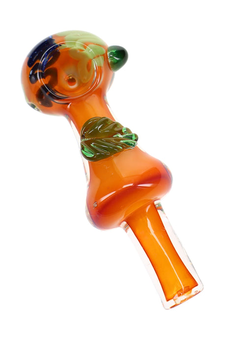 Gold Fumed Leaf Spoon Pipe Leaf Luster 5 inch