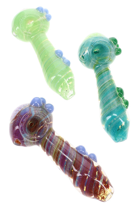 Silver Fumed Floral Spoon Pipe Garden Wizard 5 inch alternate view