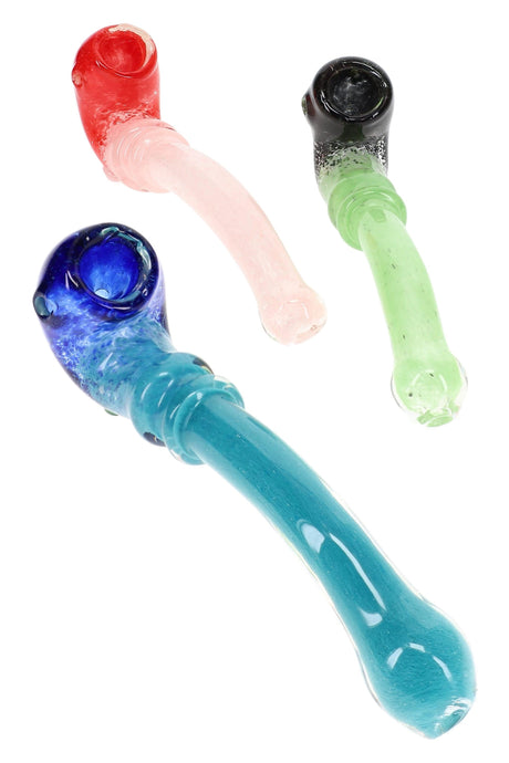 Two-Tone Frit Glass Sherlock Pipe Color Loop 6.5 inch alternate view