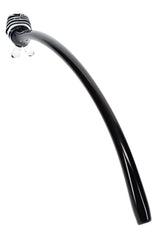 Long Colored Striped Glass Gandalf Pipe Wizard Wand 17 inch Black