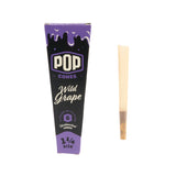 Pop Cones 1 ¼ Size Unbleached 6pk Cones - 24ct Display