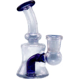 PILOT DIARY Mini Rig 4" Oriental Blue Borosilicate Glass Dab Rig with 14mm Connection