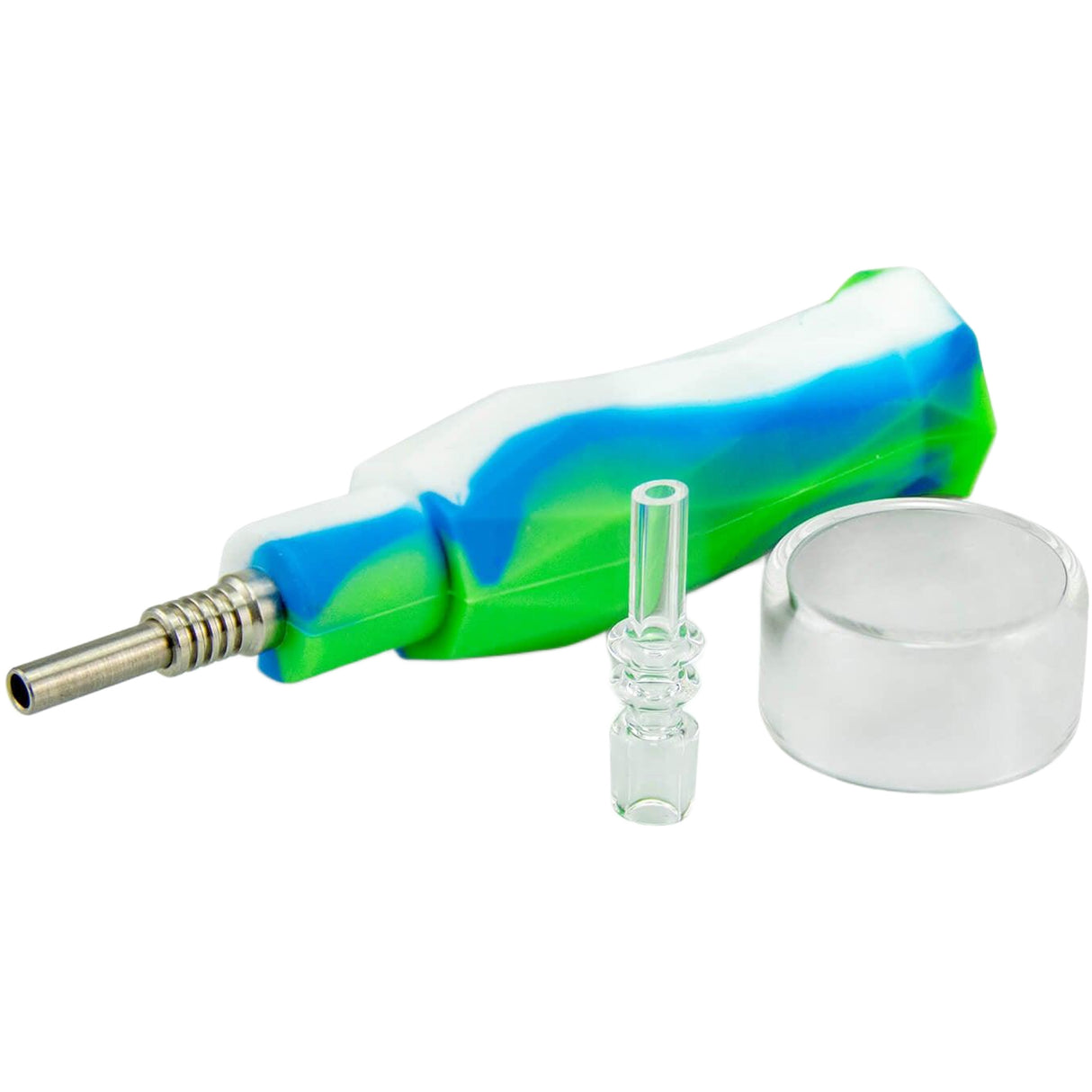 PILOT DIARY Portable Mini Nectar Collector Kit with Quartz & Titanium Nails - Multi-Color