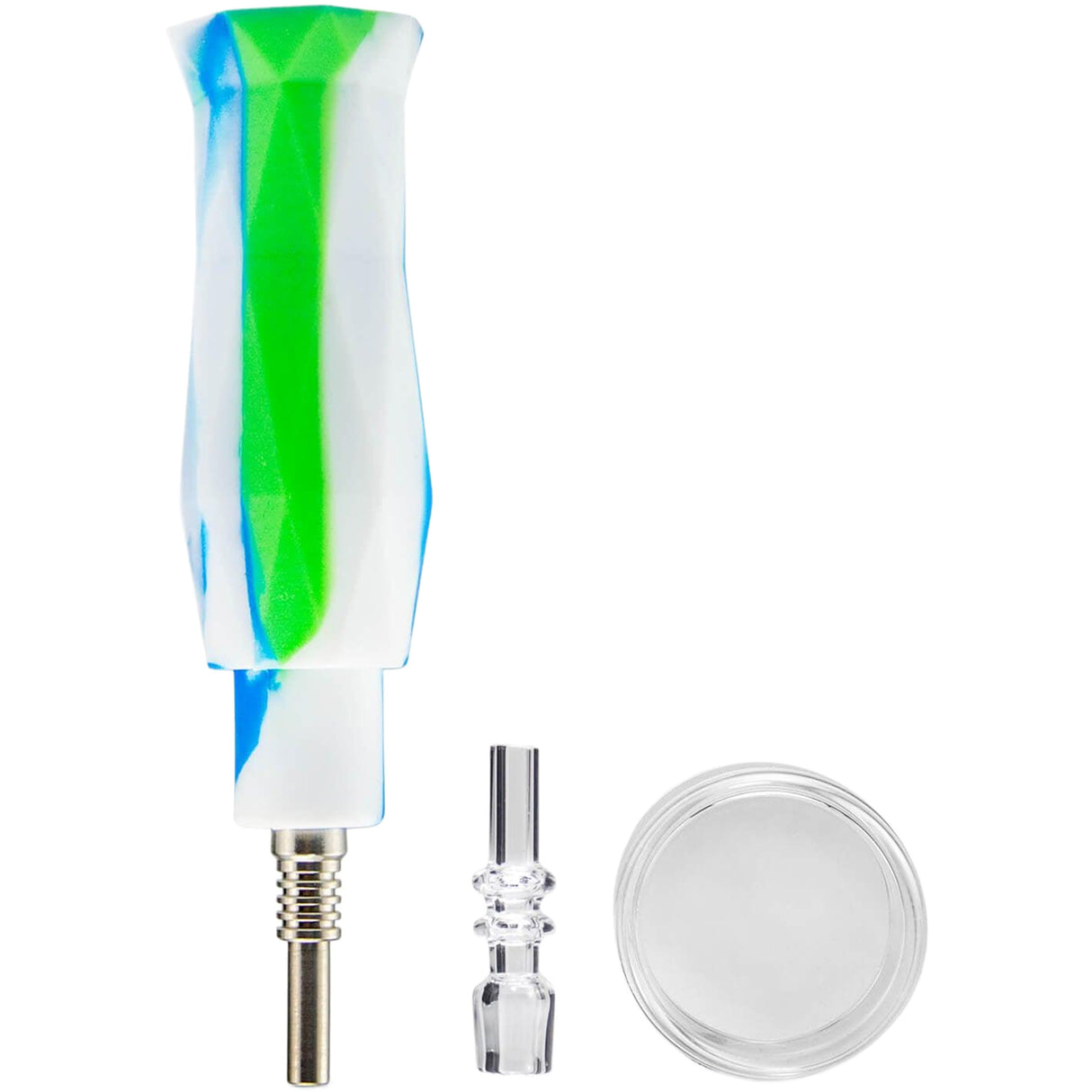 PILOT DIARY Portable Mini Nectar Collector Kit with Quartz & Titanium Nails - Multi-Color