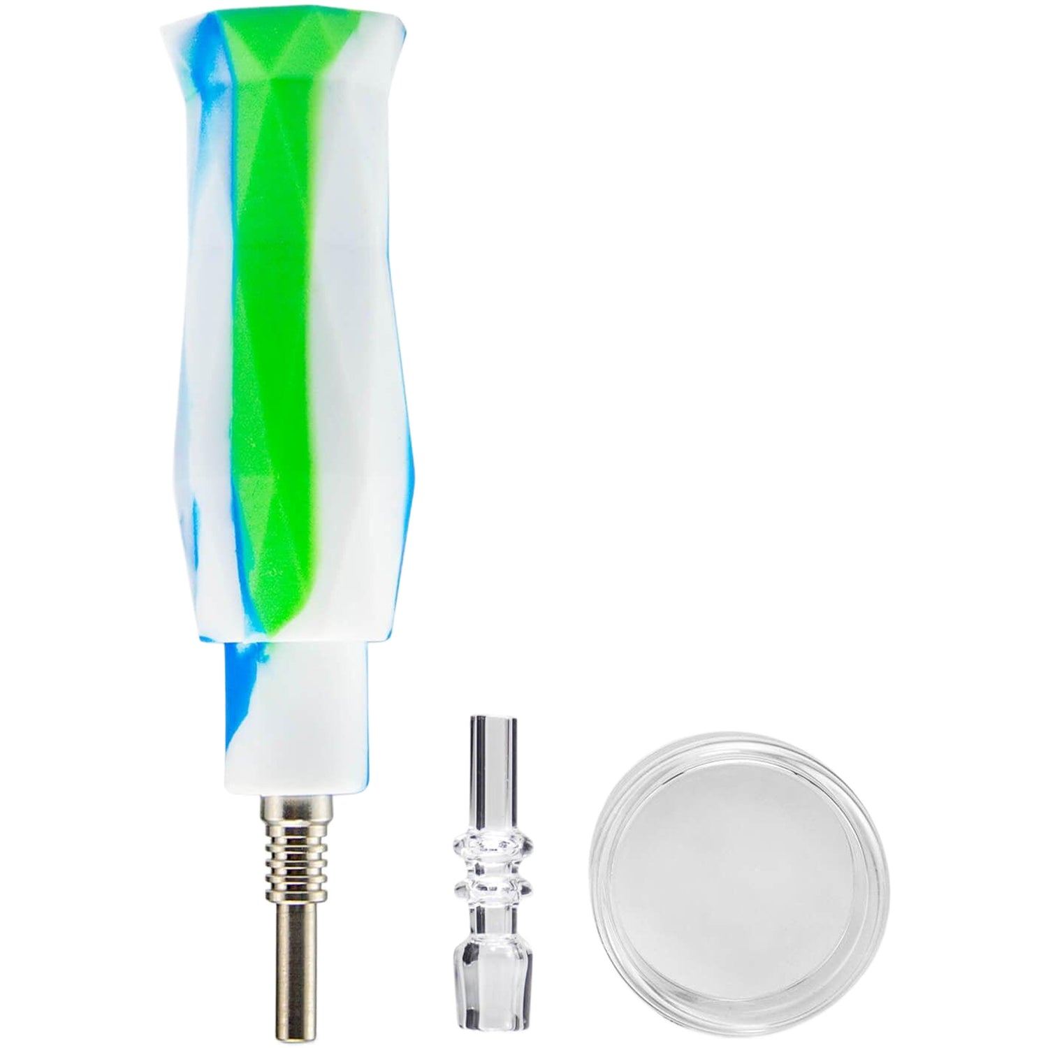 PILOT DIARY Portable Mini Nectar Collector Kit with Quartz & Titanium Nails - Multi-Color