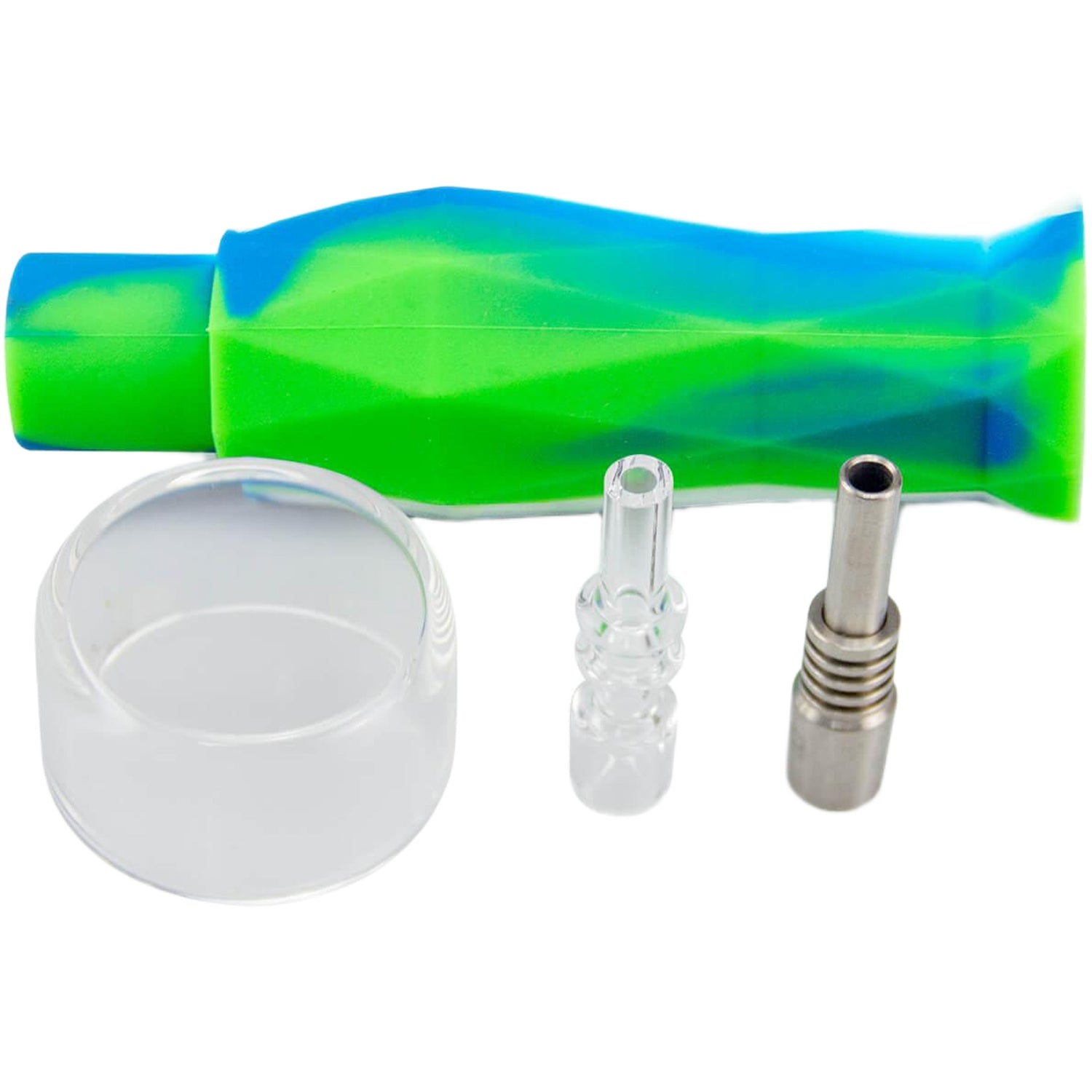 PILOT DIARY Portable Mini Nectar Collector Kit with Quartz & Titanium Nails - Multi-Color