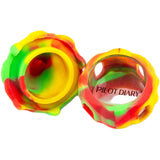 PILOT DIARY Vibrant Octopus 10ml Silicone Dab Container - Multicolor