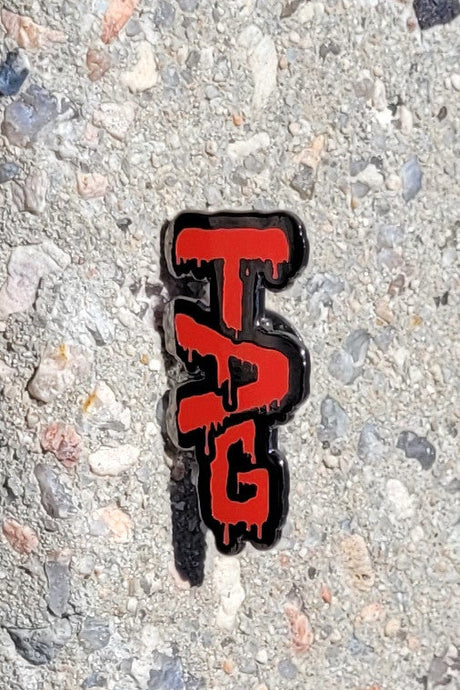 TAG - Wavy Label Logo 1.25" x 0.625" Lapel Pin