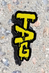 TAG - Wavy Label Logo 1.25" x 0.625" Lapel Pin