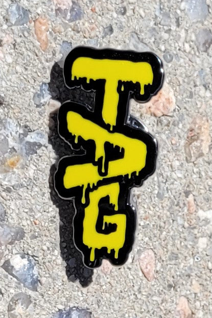 TAG - Wavy Label Logo 1.25" x 0.625" Lapel Pin