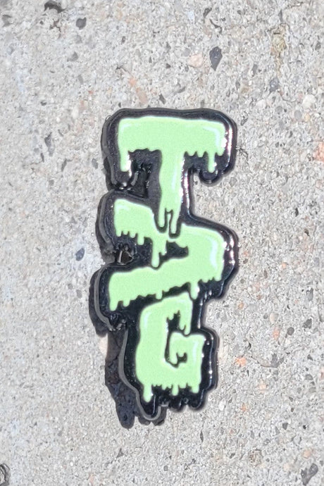 TAG - Wavy Label Logo 1.25" x 0.625" Lapel Pin