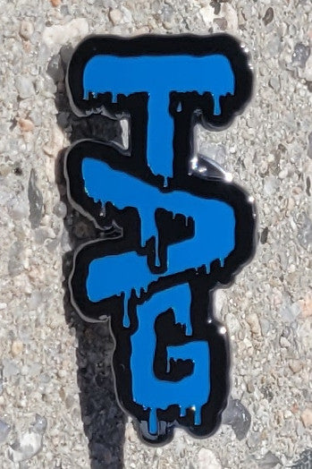 TAG - Wavy Label Logo 1.25" x 0.625" Lapel Pin
