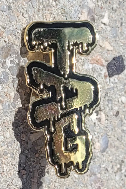 TAG - Wavy Label Logo 1.25" x 0.625" Lapel Pin