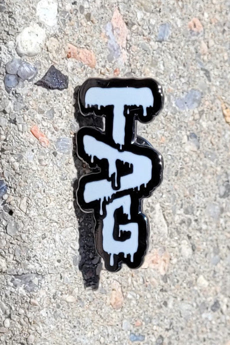 TAG - Wavy Label Logo 1.25" x 0.625" Lapel Pin