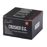 Cali Crusher O.G. 2.5" Black 4 Piece Grinder in Box - Front View