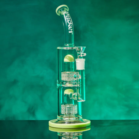 Pucker Nodule Double Matrix Perc Bong