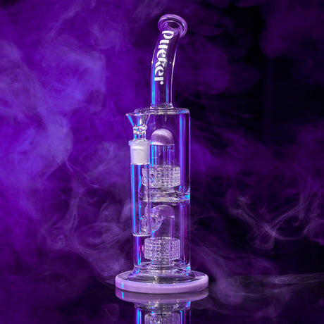 Pucker Nodule Double Matrix Perc Bong