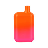3" Silicone Hand Pipe in Gradient Orange to Pink - Front View on White Background