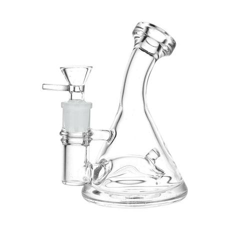 Resonance Abounds Bell Glass Water Pipe 5.75" with 14mm Female Joint - Side View