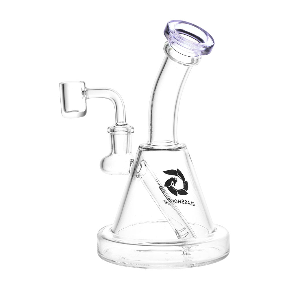 Glass House Bent Neck Glass Dab Rig - 6.75" / 14mm F / Colors Vary