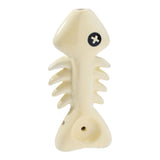 Wacky Bowlz Fish Skeleton Ceramic Hand Pipe - 4"