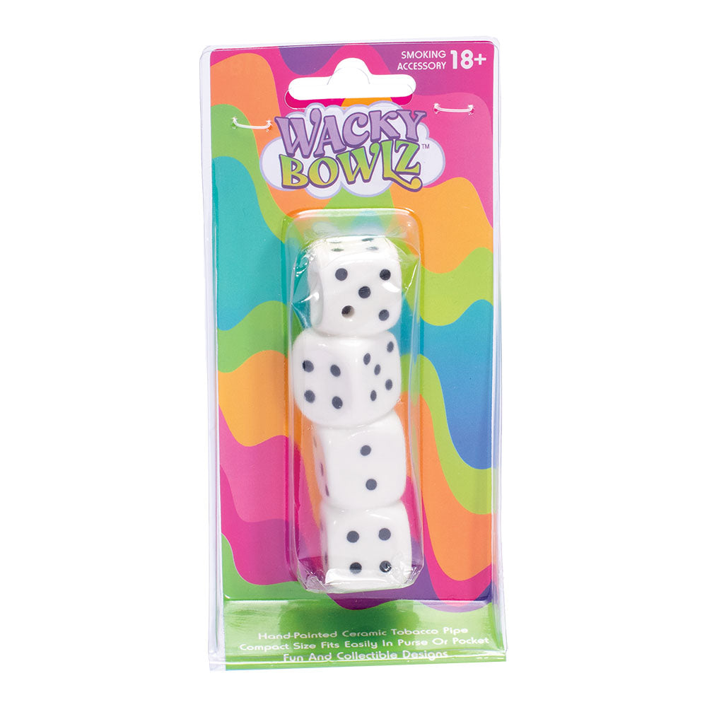 Wacky Bowlz Dice Ceramic Hand Pipe - 3.75"