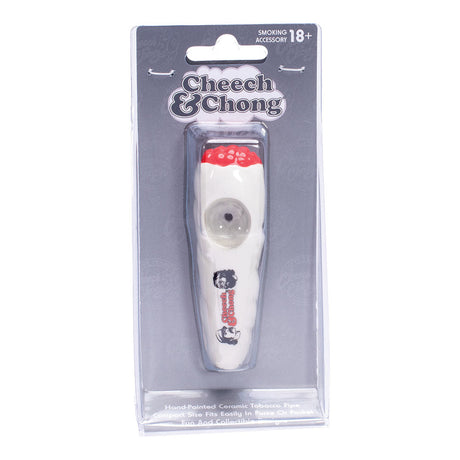 Cheech & Chong Ceramic Hand Pipe - Wacky Bowlz Joint Design - Packaged View