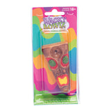 Wacky Bowlz Tiki Ceramic Pipe - Front View in Packaging, Colorful Design, Easy to Hold