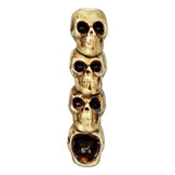 Wacky Bowlz Skulls Ceramic Hand Pipe - 3.75"