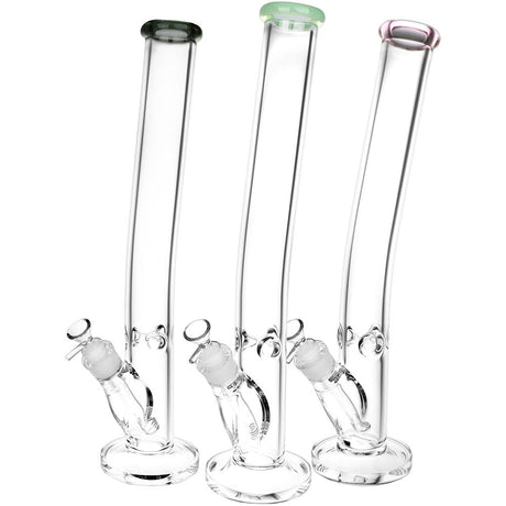 Assortment of Classic Bent Neck Straight Tube Glass Water Pipes with 14mm Female Joint