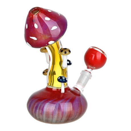 Mushroom Collective Bent Neck Glass Water Pipe - 5.25" / 10mm F