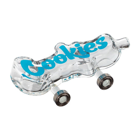 Cookies Toke Deck Glass Hand Pipe, 4.25" with Borosilicate Glass, Side View