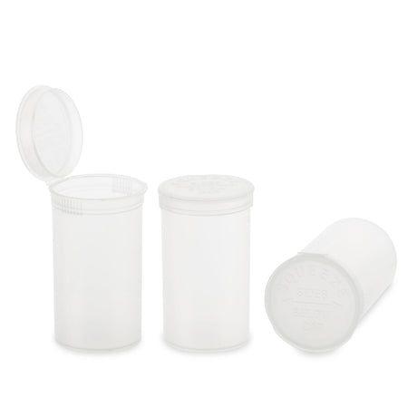 Loud Lock Pop Top Plastic Smell Proof Airtight Portable Packaging Storage Containers 19 Dram - 225ct