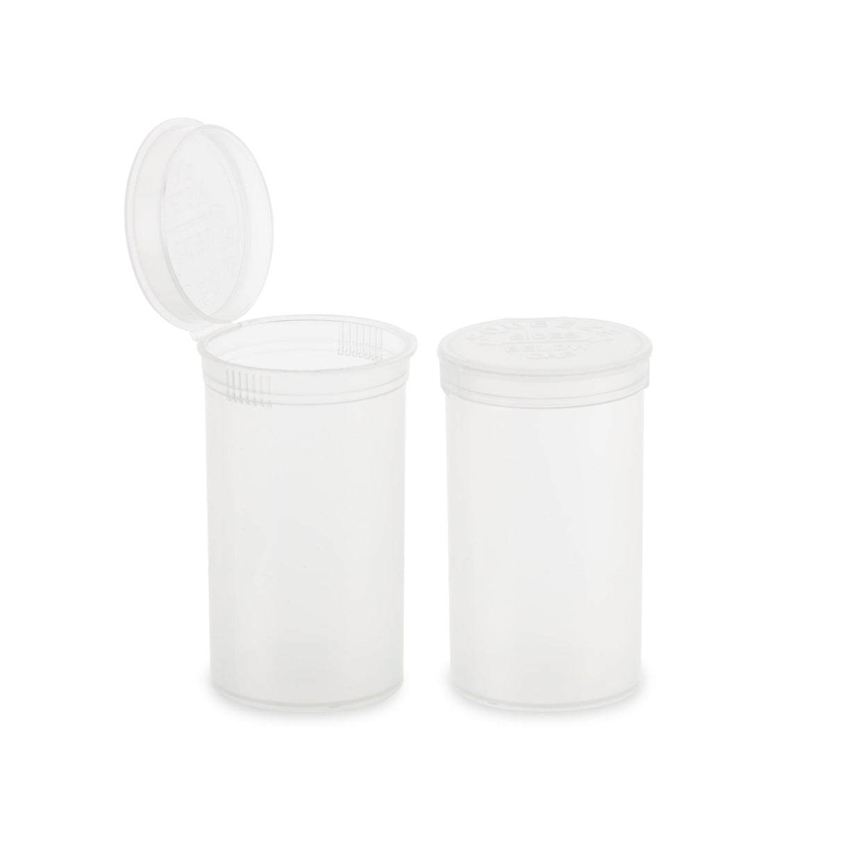 Loud Lock Pop Top Plastic Smell Proof Airtight Portable Packaging Storage Containers 19 Dram - 225ct