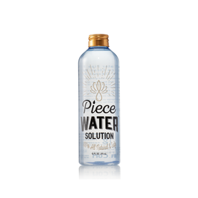 Piece Water 12 oz bottle - 100% Natural Bong Water Replacement Solution, front view on white background