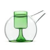 Puffco Proxy Ripple Hand Pipe in Sage - Borosilicate Glass Bubbler with Side View