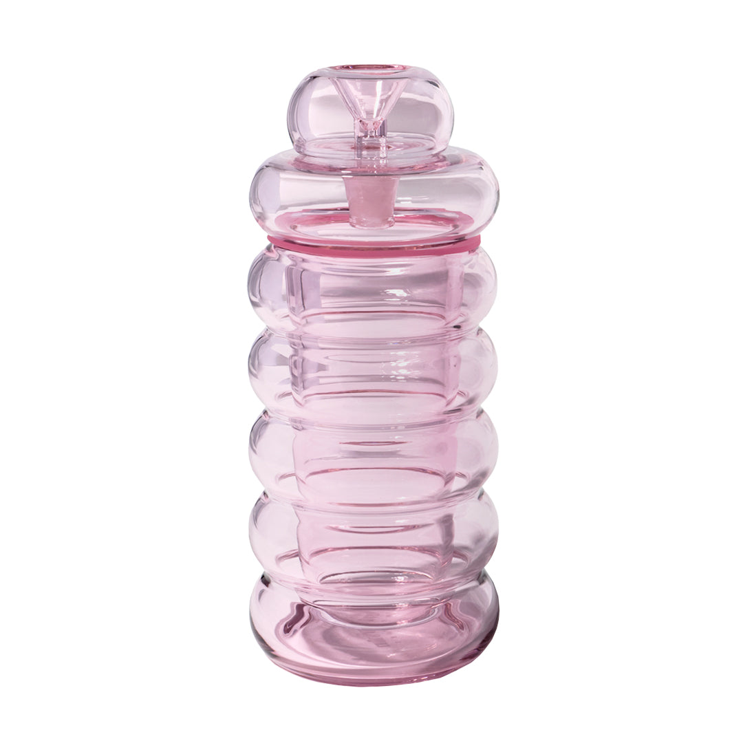 NWTN Home Bolla borosilicate glass gravity bong with bubble-inspired Memphis design