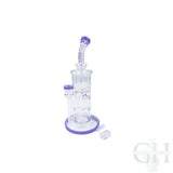 Rock Glass 12" Bent Neck Showerhead Dab Rig
