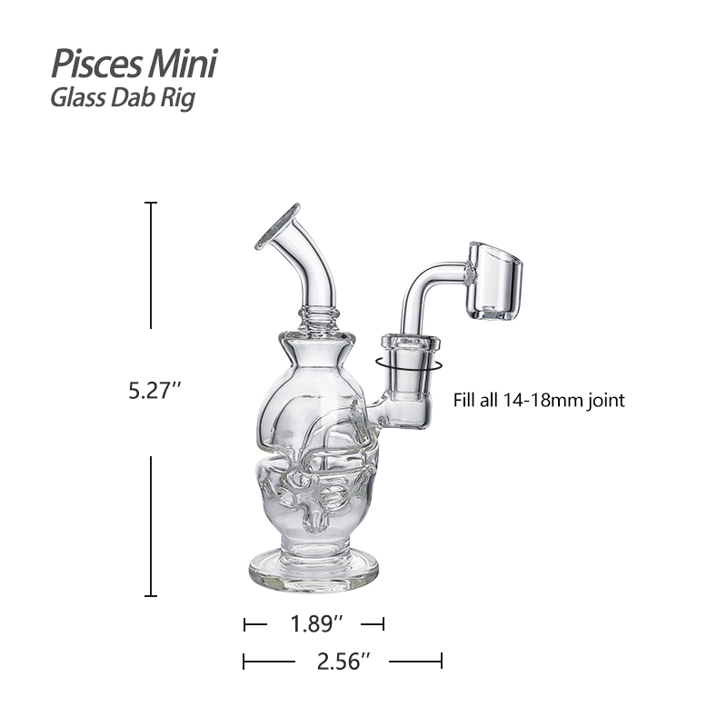 Waxmaid 5.27" Pisces Mini Glass Dab Rig