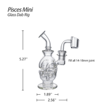 Waxmaid 5.27" Pisces Mini Glass Dab Rig