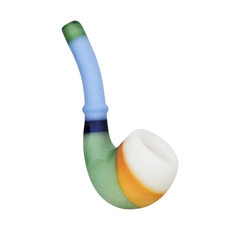 Playtime Sandblasted Glass Sherlock Pipe | 6" | Colors Vary