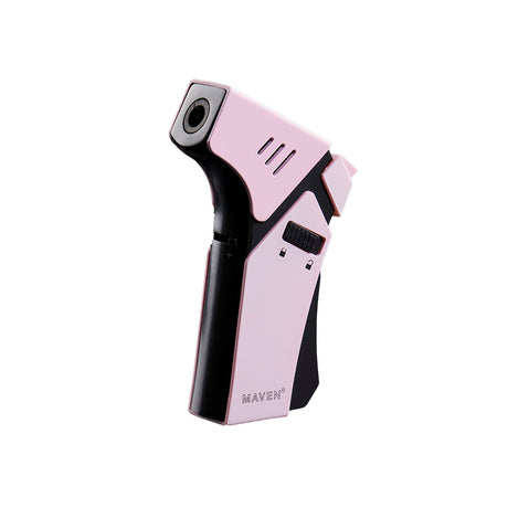 Maven Torch Pro in Pink with Ergonomic Grip and Windproof Jet Flame - Side View