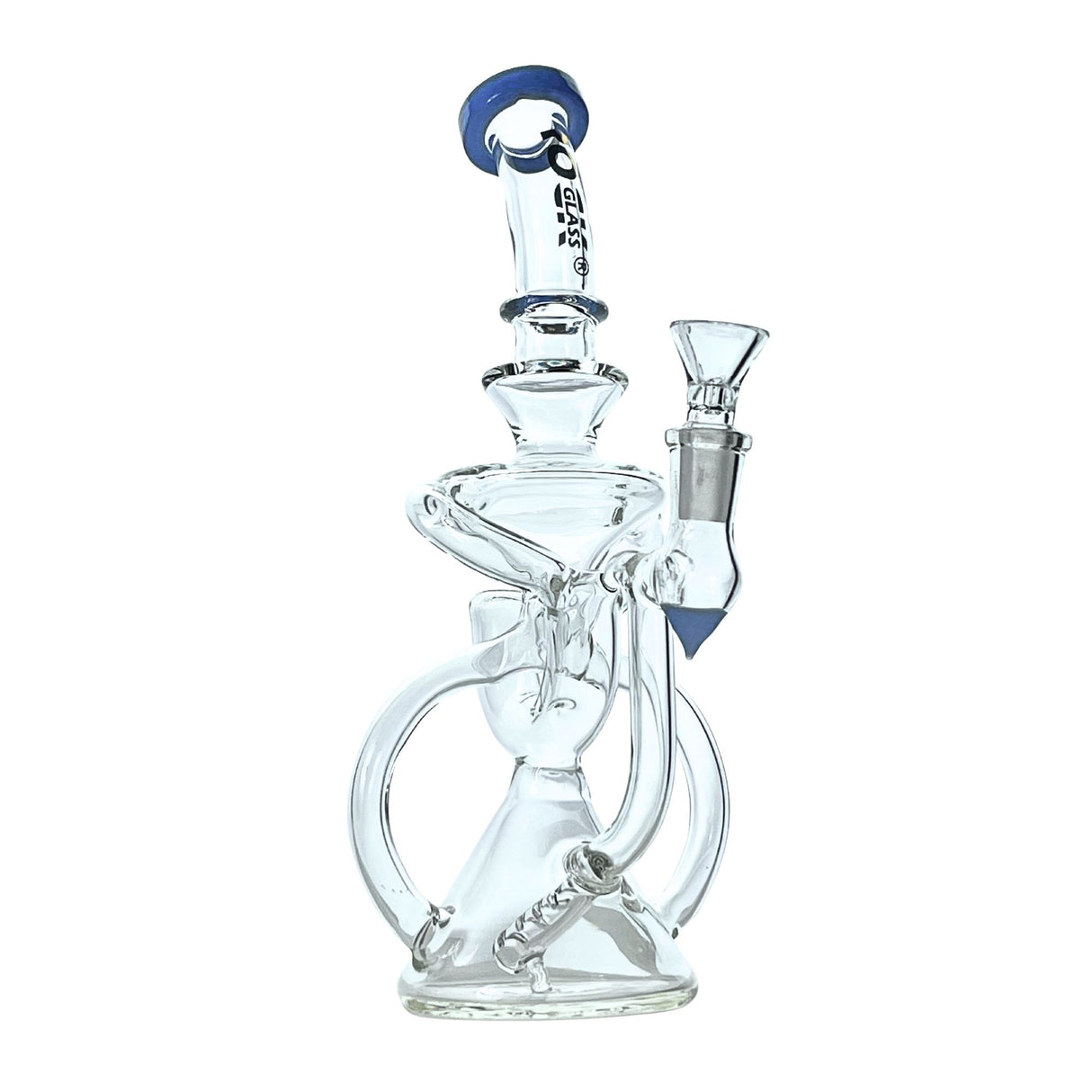 Rock Glass Cyclone Flow 10” Recycler Dab Rig
