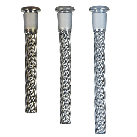 Pulsar Metallic Rainbow Twist Downstem | Assorted Sizes & Colors | 24 Pack