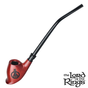 Pulsar Shire Pipes TWO TOWERS 12" Smoking Pipe, Classic Borosilicate Handpipe, Side View