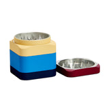 Edie Parker Colorblock grinder, color-blocked rubberized exterior