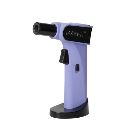 Maven Torch Night Windproof Jet Flame Lighter in Purple, Butane Refillable with Safety Lock
