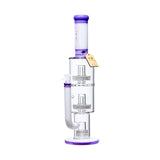 Cheech Glass 19.5" The Big Behemoth Water Pipe in Purple with Borosilicate Glass - Front View