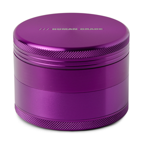 Human Grade Grinder 1B in Purple, 2.5" 4-Part Durable Aluminum, Front View on White Background